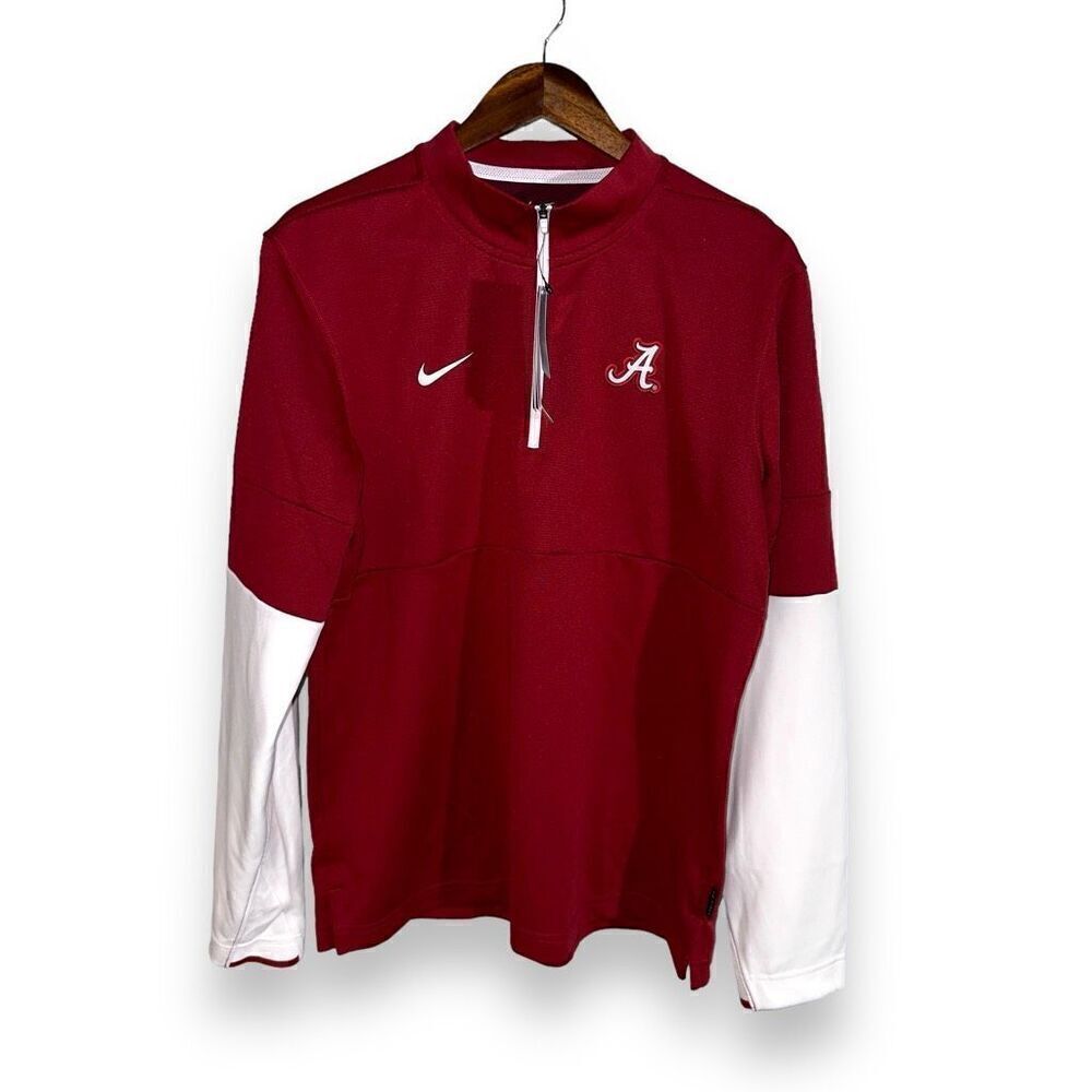 NWT University of Alabama Football Nike Dri-Fit 1/4 Zip Sweatshirt